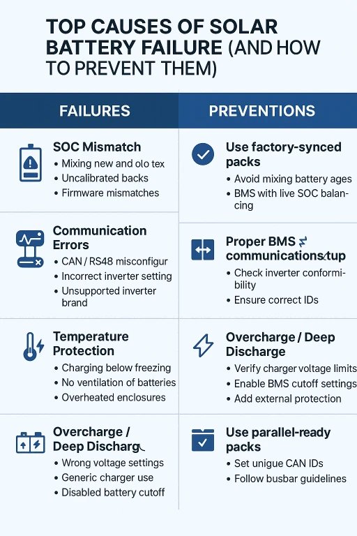 Top Causes of Solar Battery Failure Top Causes of Solar Battery Failure